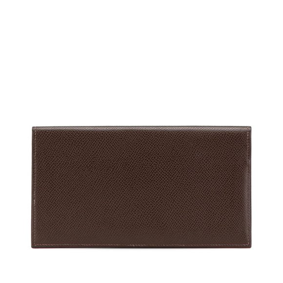 Hermès MC2 Fleming Wallet, Ebene, Dark Brown, Epsom Leather, Women's, HERMES - Picture 1 of 12